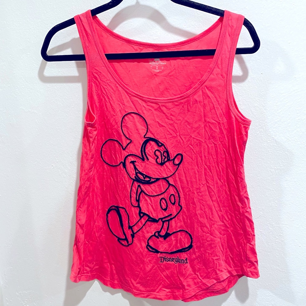 Authentic bright pink sleeveless top from Disneyland California